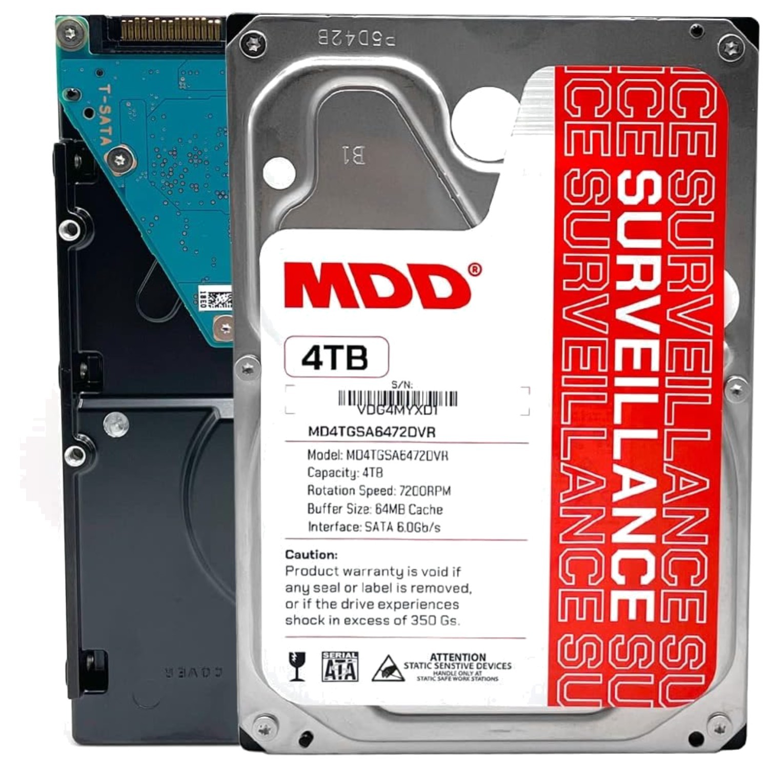 MaxDigitalData 4TB 7200RPM SATA 6.0Gb/s Surveillance Drive