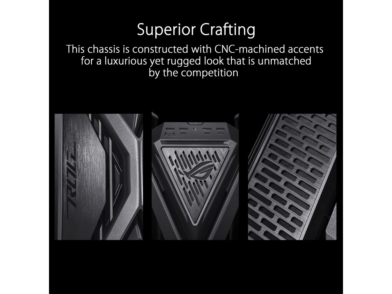 ASUS ROG Hyperion GR701 EATX full-tower computer case with semi-open structure,