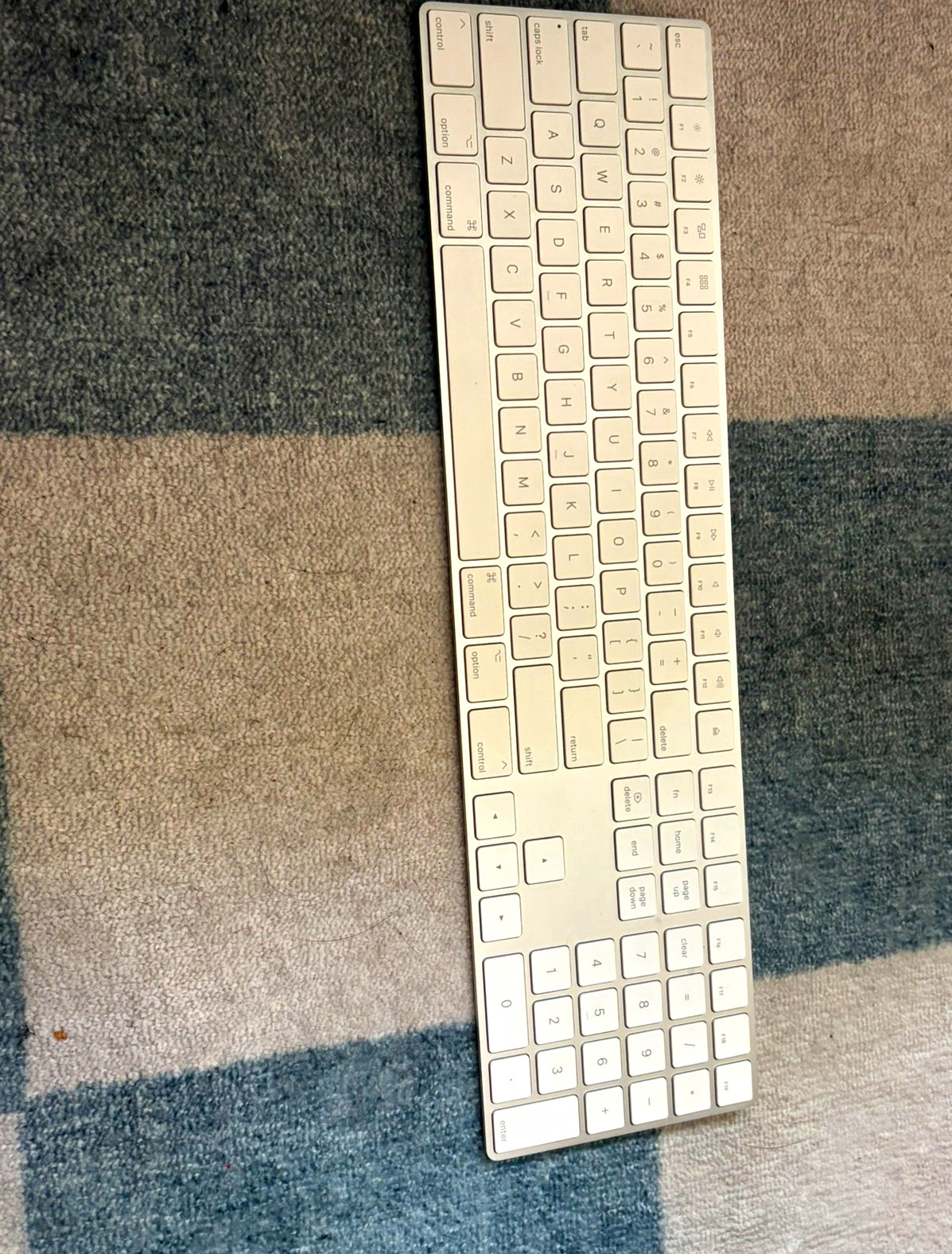 Applew Magic Keyboard with Numeric Keypad Wireless, Rechargable - US English