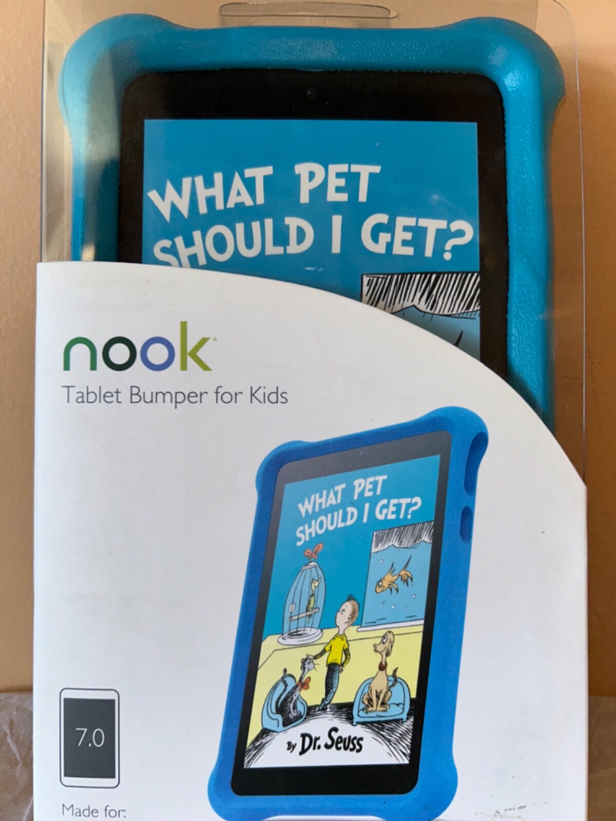 Brand New Barnes & Noble Microfoam Nook Tablet Bumper For Kids . 7” tablets. New