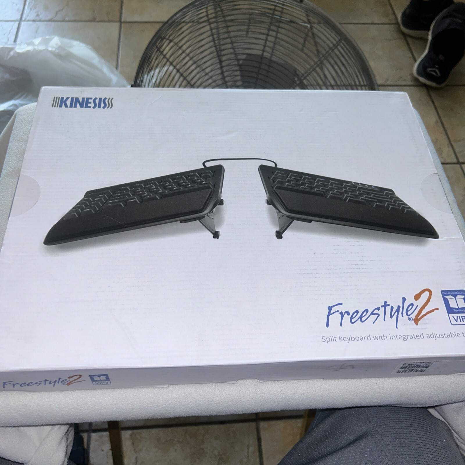 KINESIS Freestyle2 USB-C Ergonomic Keyboard w/ VIP3 Lifters, 9" Separation, NEW