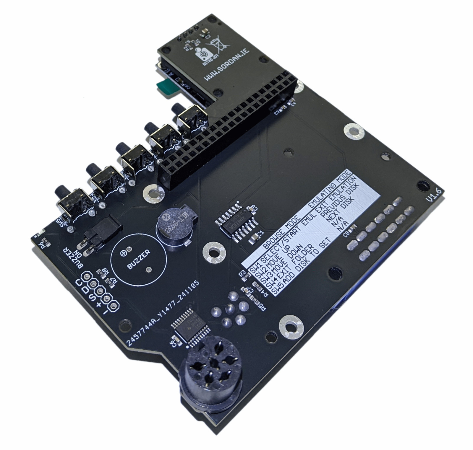 C64 Pi1541 Hat Raspberry Pi Zero 3A+ floppy emulator for Commodore 64 C64