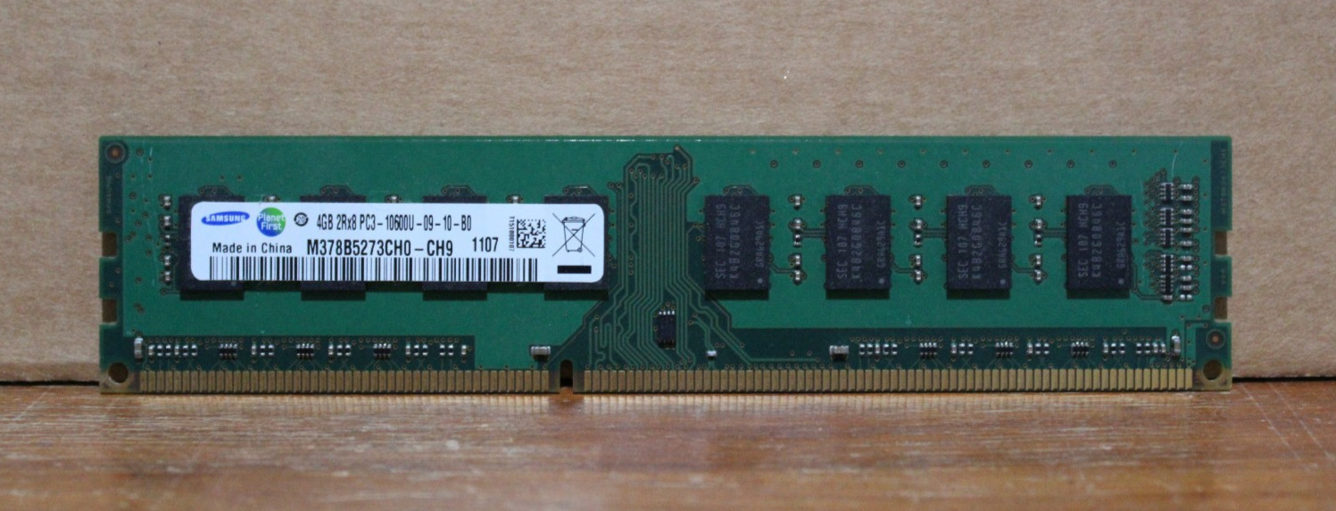 Samsung PC3-10666 4 GB DIMM 1333 MHz DDR3 Memory M378B5273CHO-CH9 Tested Working
