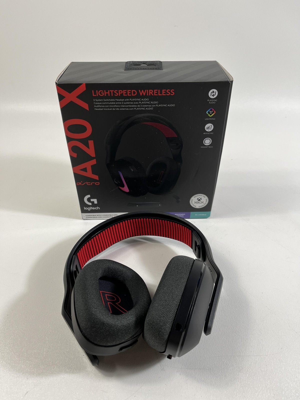Logitech G Astro A20 X Multi-Platform Wireless Gaming Headset - Black *Damage