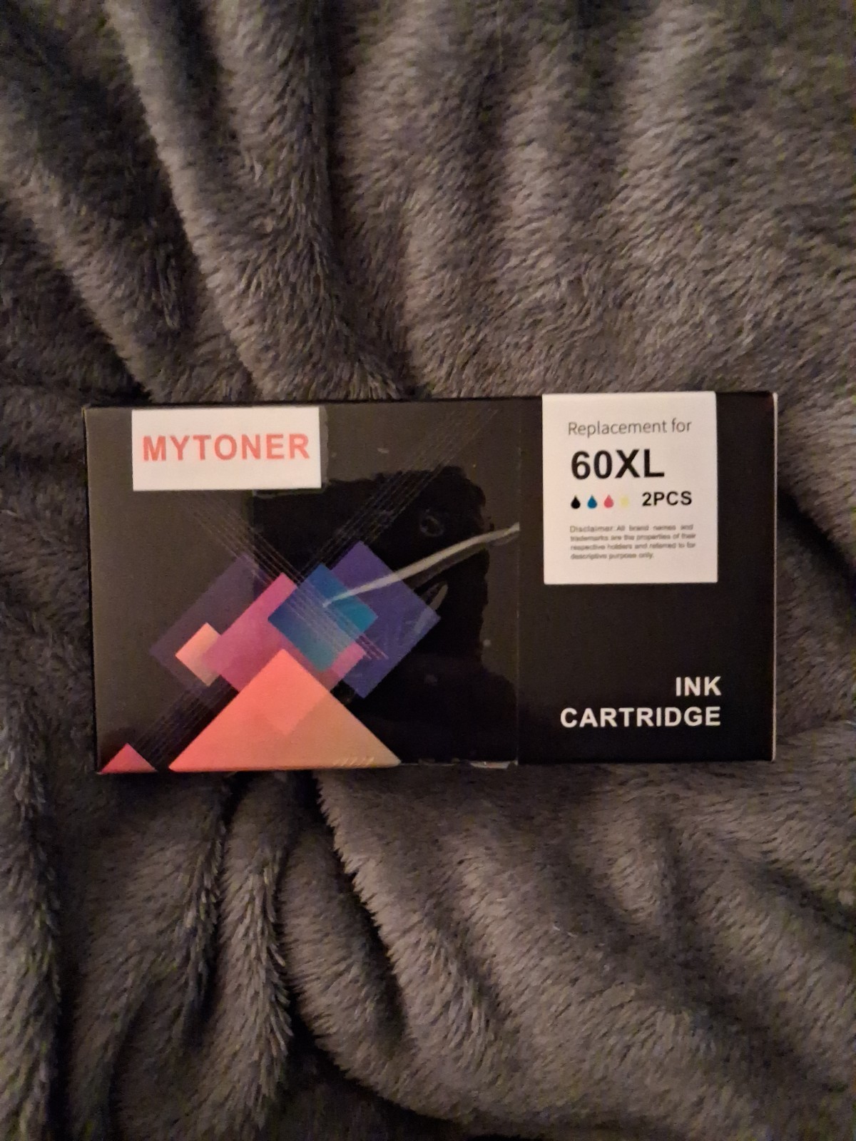 Printer Ink Cartridges 60XL 2pcs Mytoner Replacement tri color