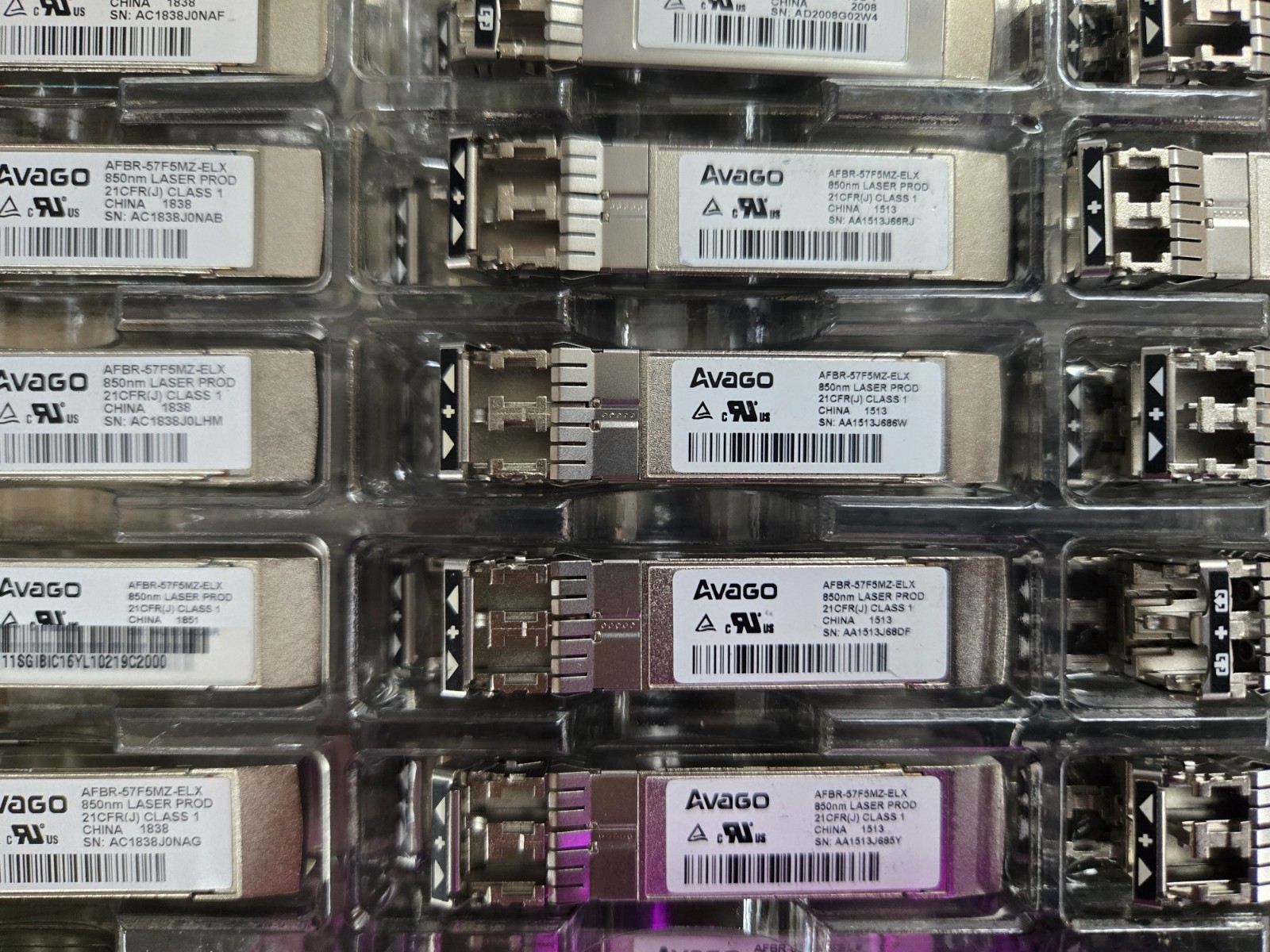 Avago AFBR-57F5MZ-ELX 16G SR SFP+ FC Transceiver Module 850nm transceiver module