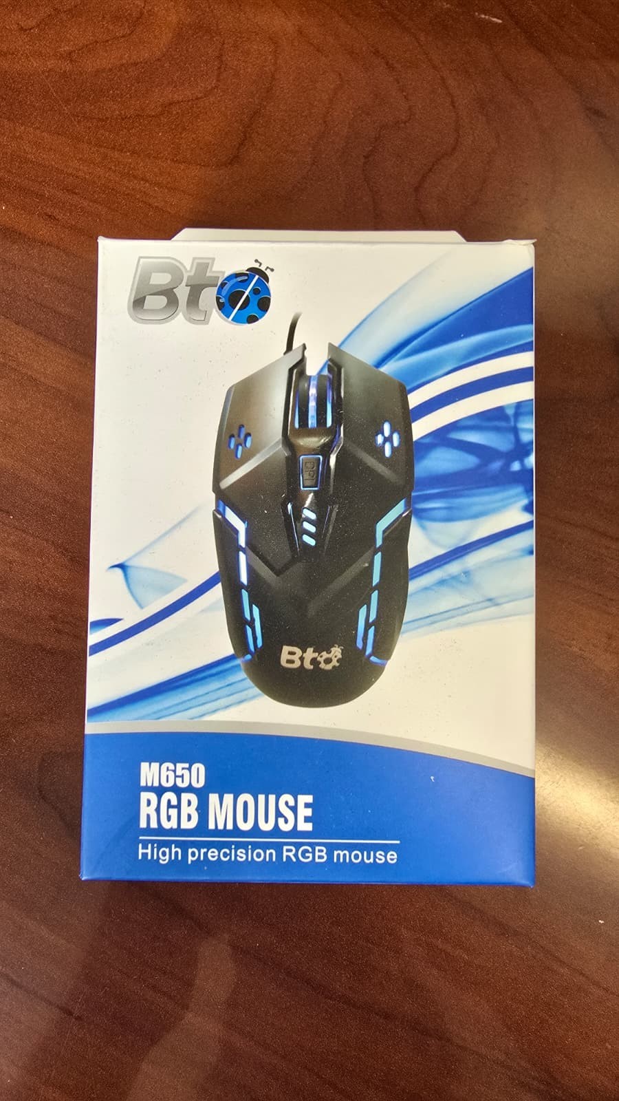 Bto M650 High precision RGB mouse Wired New, opened box