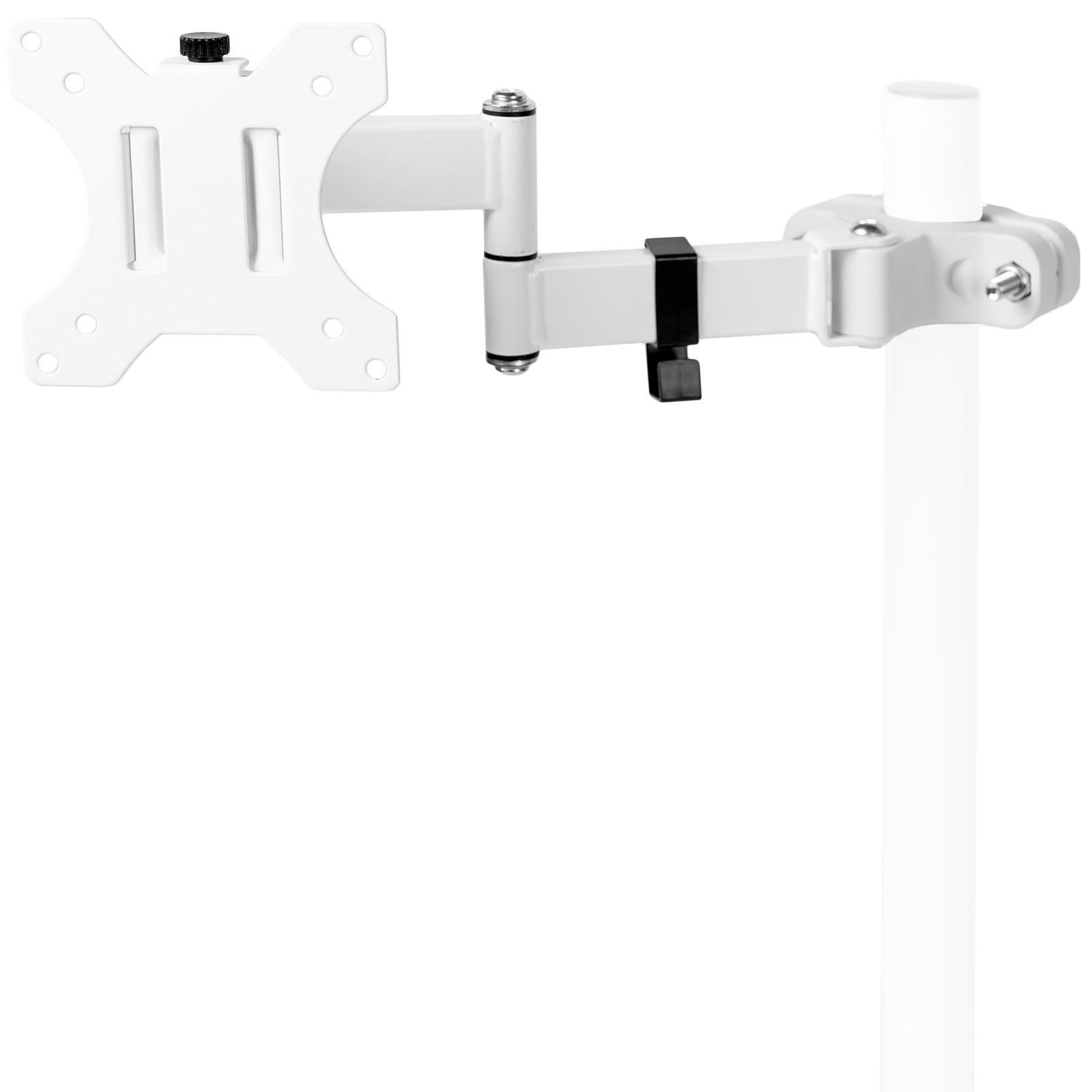 VIVO Steel Universal Pole Mount Monitor Arm VESA Plate | Fits 17" to 32" Screens
