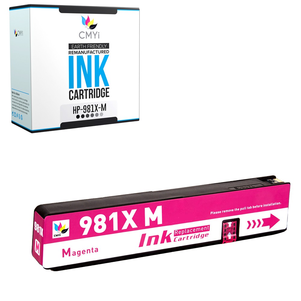 1PK Compatible CMYi 981X Magenta Ink fits HP PageWide Enterprise Color MFP 586f