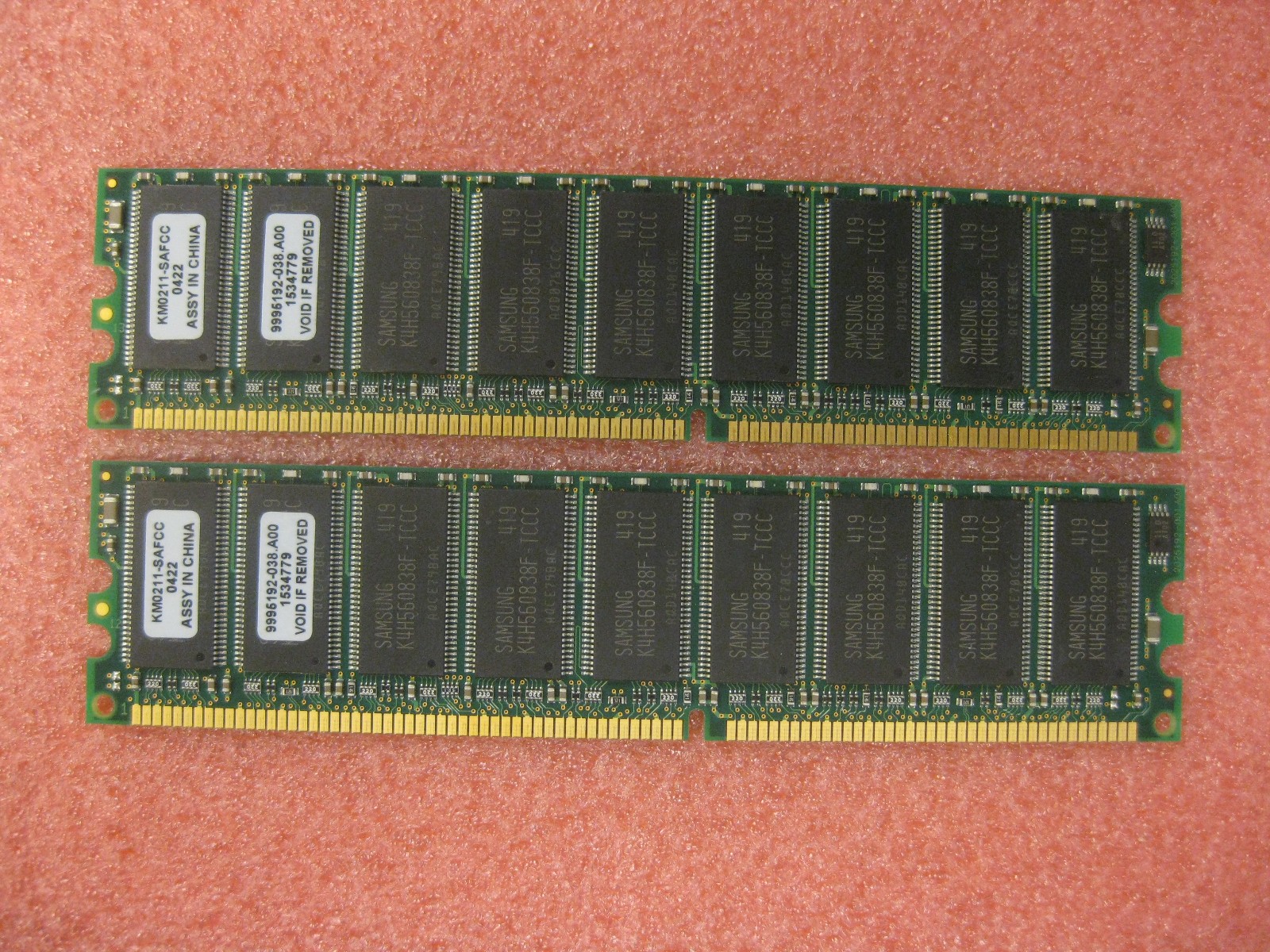 DDR 512MB 2x256MB PC-2700 DDR-333 KINGSTON RAM  KIT KTF0598-INB6  DDR1  INFINEON