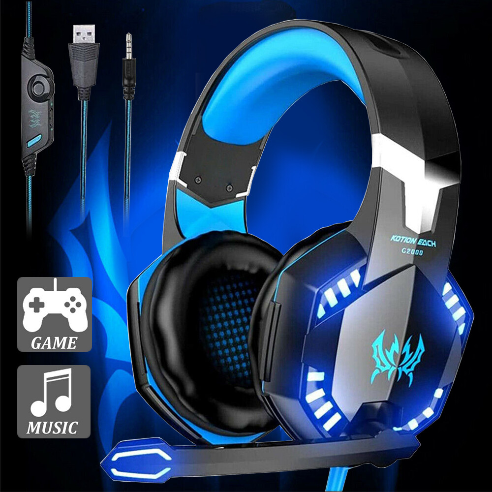 G2000 3.5MM Pro Gaming Headset W/ Mic For PC Mobile XBOX One PS4 PS5  Headphone