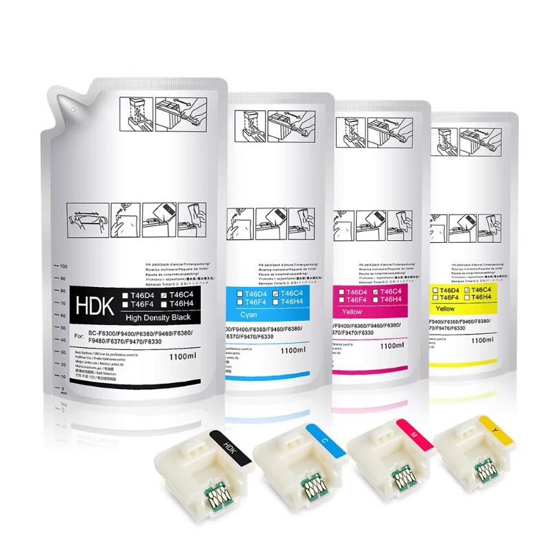 4*1100ML/Bag T46F8 T46F2 T46F3 T46F4 Sublimation Ink Bag for F6380 F9480
