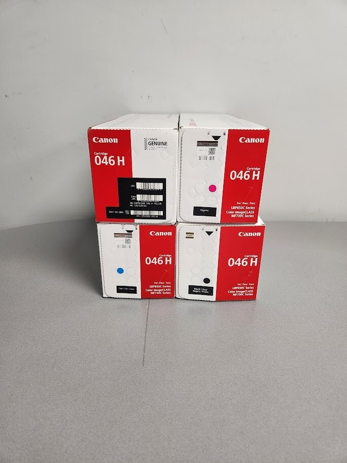 Canon 046H Set Original Canon Laser Toner Cartridges Black,Cyan, Magenta, Yellow