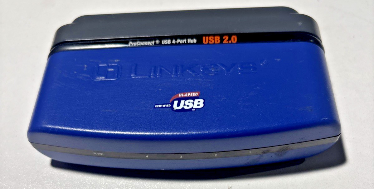Linksys ProConnect USB 4-Port Hub USB 2.0 USB2HUB4 *no cable