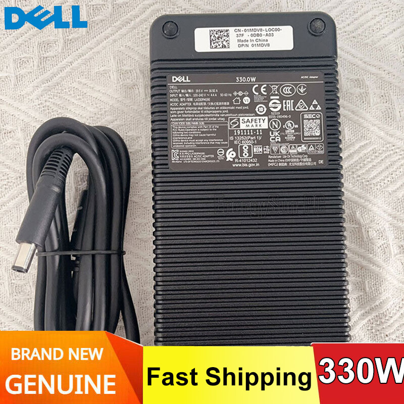 Original ADP-330AB D LA330PM160 DA330PM111 DELL Alienware M18x 18 X51 AC Adapter