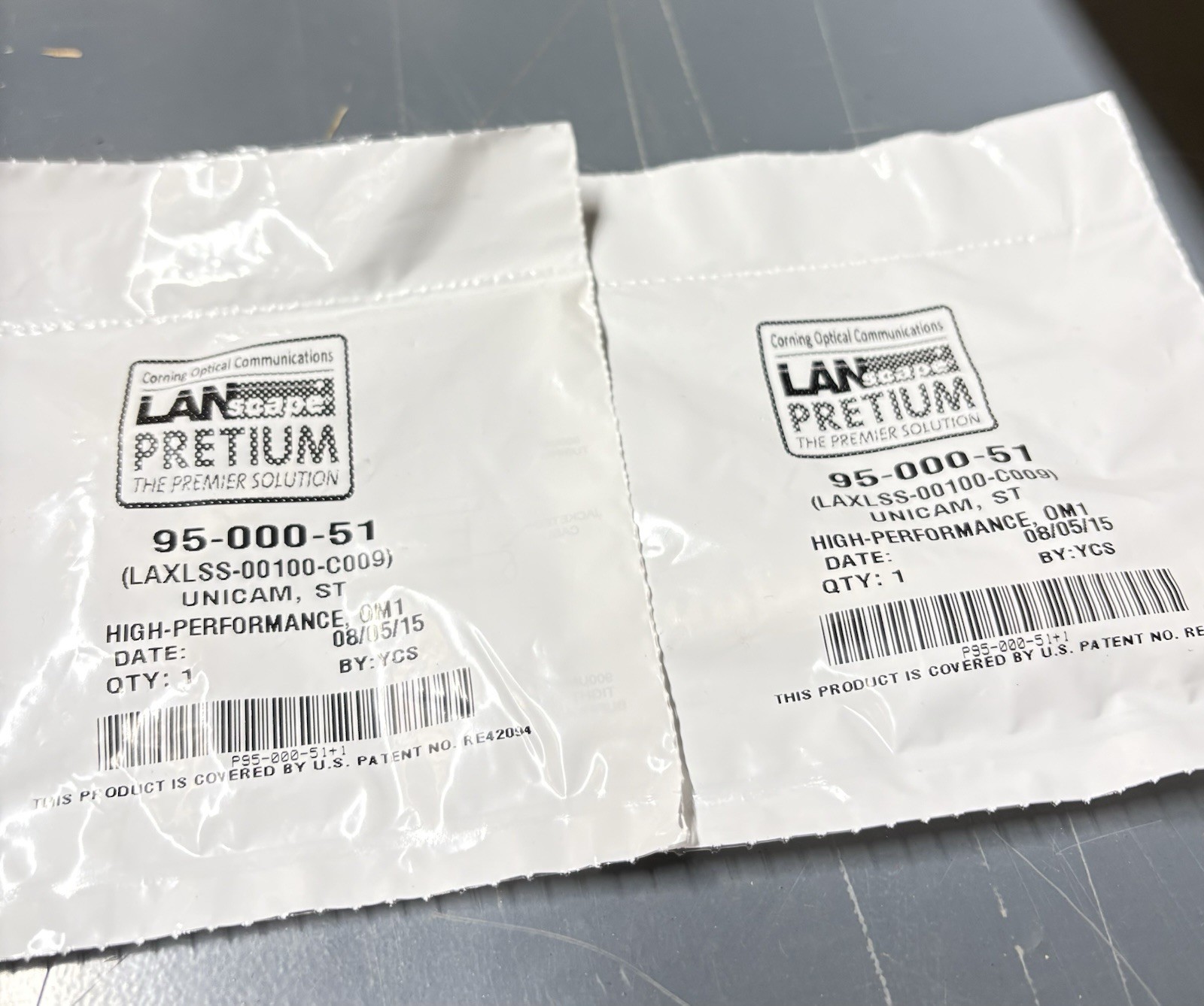 2-UNICAM ST LANscape Pretium Fiber Optical 0M1 Connector LAXLSS-00100-C009