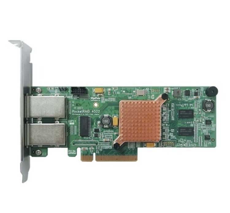 HIGHPOINT TECHNOLOGIES RR4520SGL 8PORT PCIE2 X8 HW RAID HBA G1N