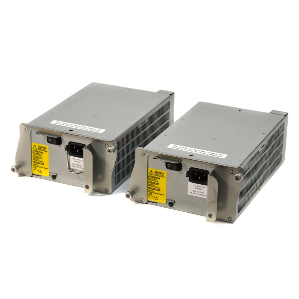 (Lot of 2) Cisco DCJ2804-01P Power Supply Part #34-0687-02 100-240V 5A 50/60Hz