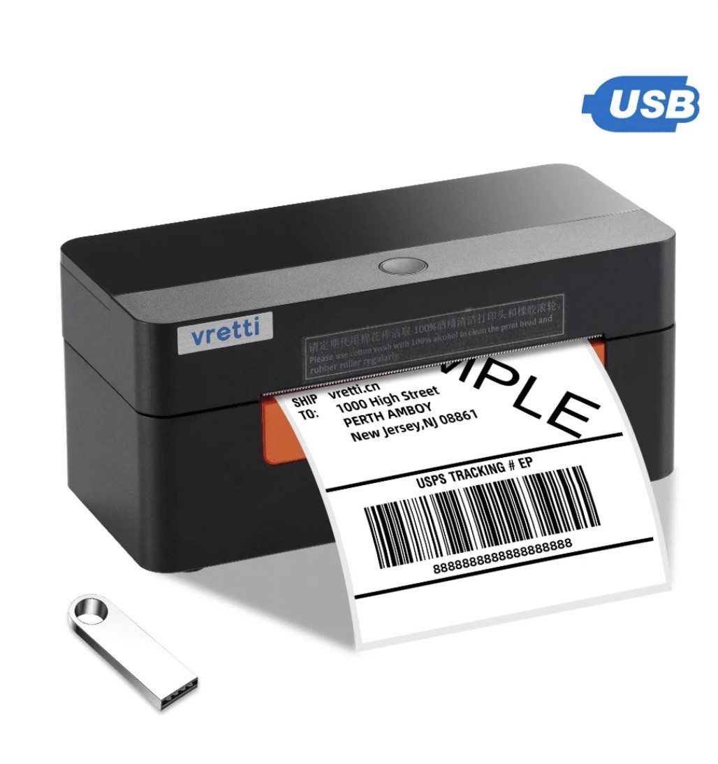Vretti D463B-BT 4x6 Bluetooth Thermal Label Printer