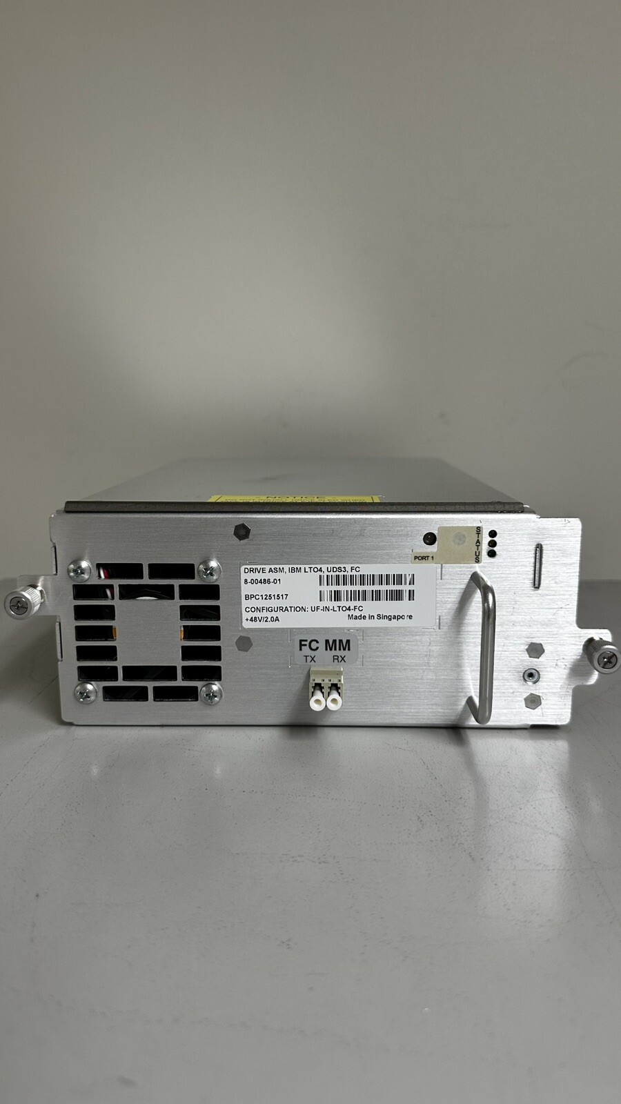 Quantum 8-00486-01 DRIVE ASM, IBM LTO4, UDS3, FC (NEW PULL) From i500