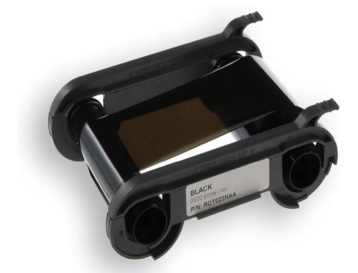 Evolis Colour Ribbon, Black Monochrome, RCT023NAA for Primacy, Zenius, Elypso