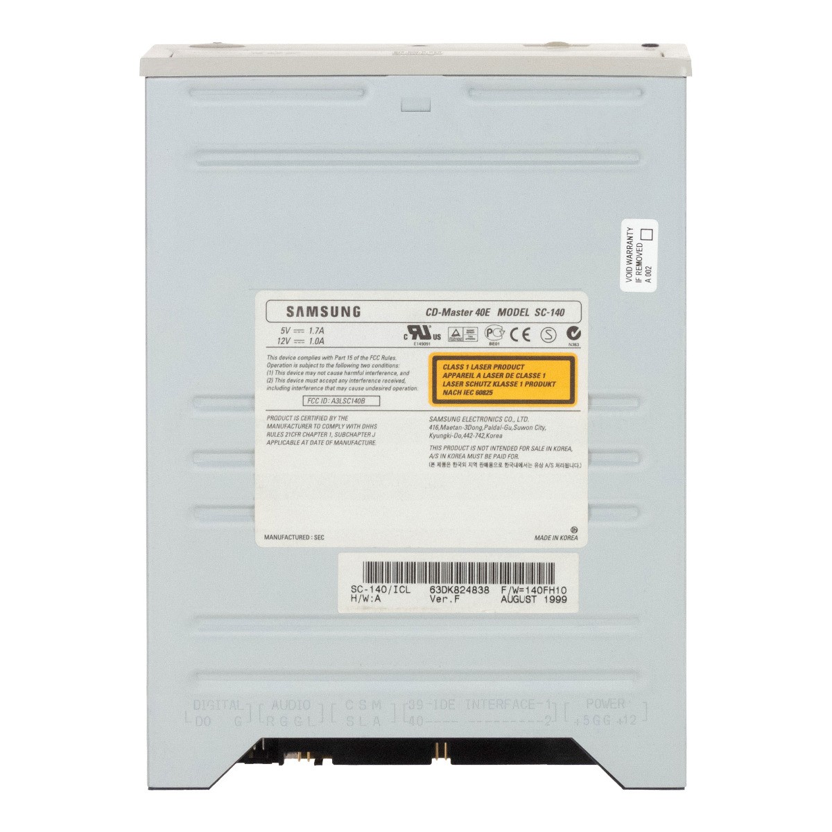 SAMSUNG SC-140 CD-MASTER 40E CD-ROM DRIVE IDE 5.25''