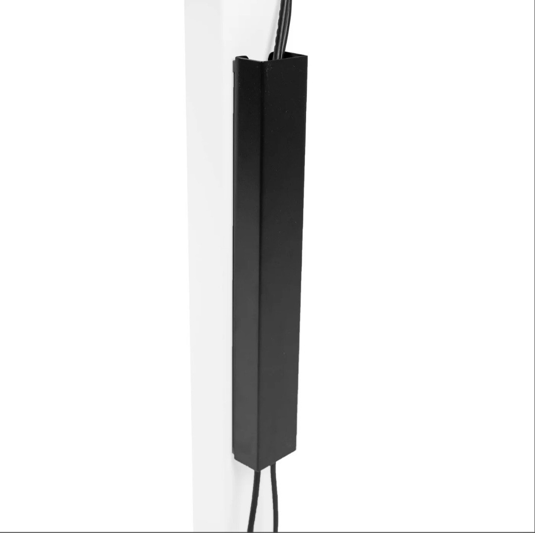 VIVO Steel Magnetic 14 inch Cable Management Channel for Under Desk Black