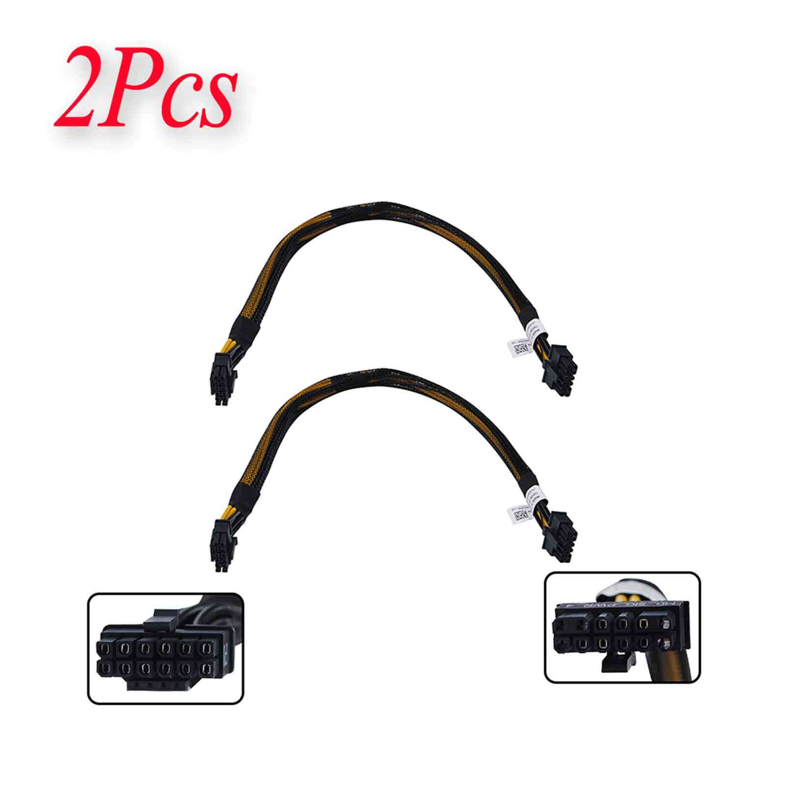2Pcs GPU Power Cable 12Pin to 16 Pin for Dell R750 R750XA R7525 to RTX4090 F8NXW