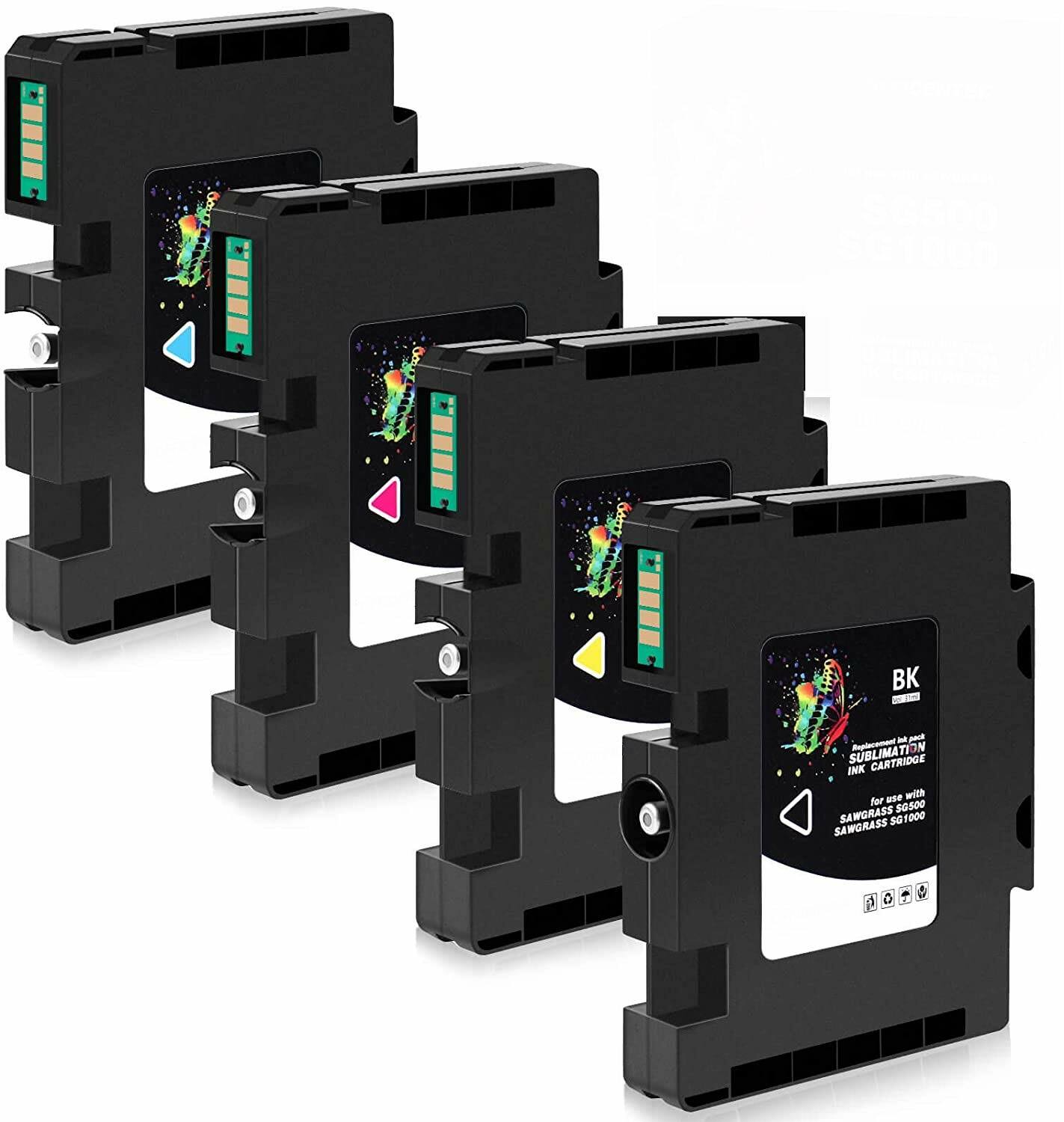 Sublimation Ink Cartridge Compatible for Sawgrass SG500 SG1000 Printer New CHIP