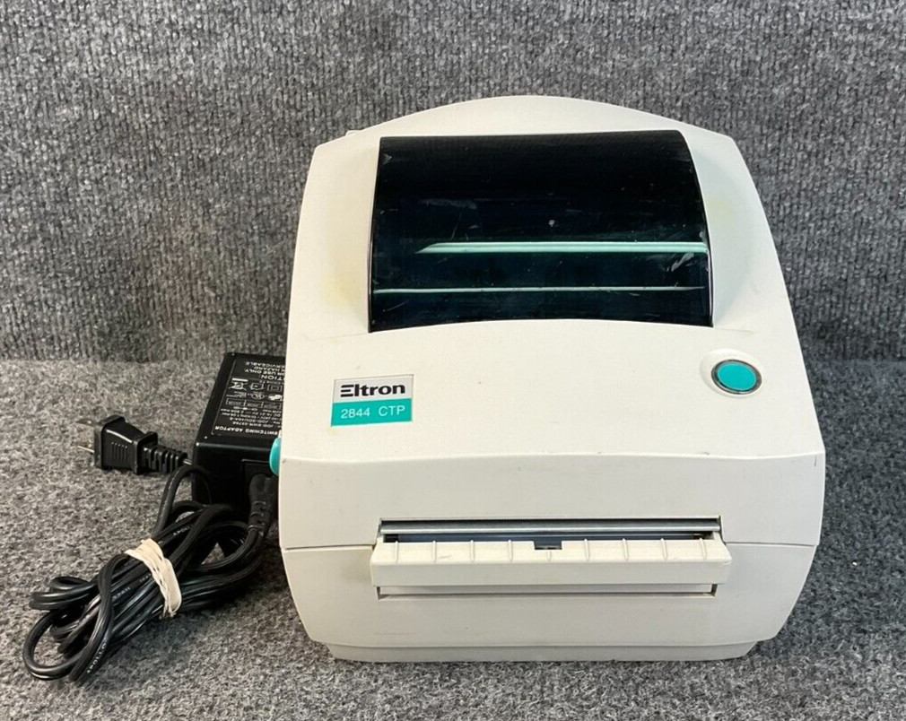 Eltron Zebra LP2844PSAT Direct Thermal Barcode Label Printer UPS 34404