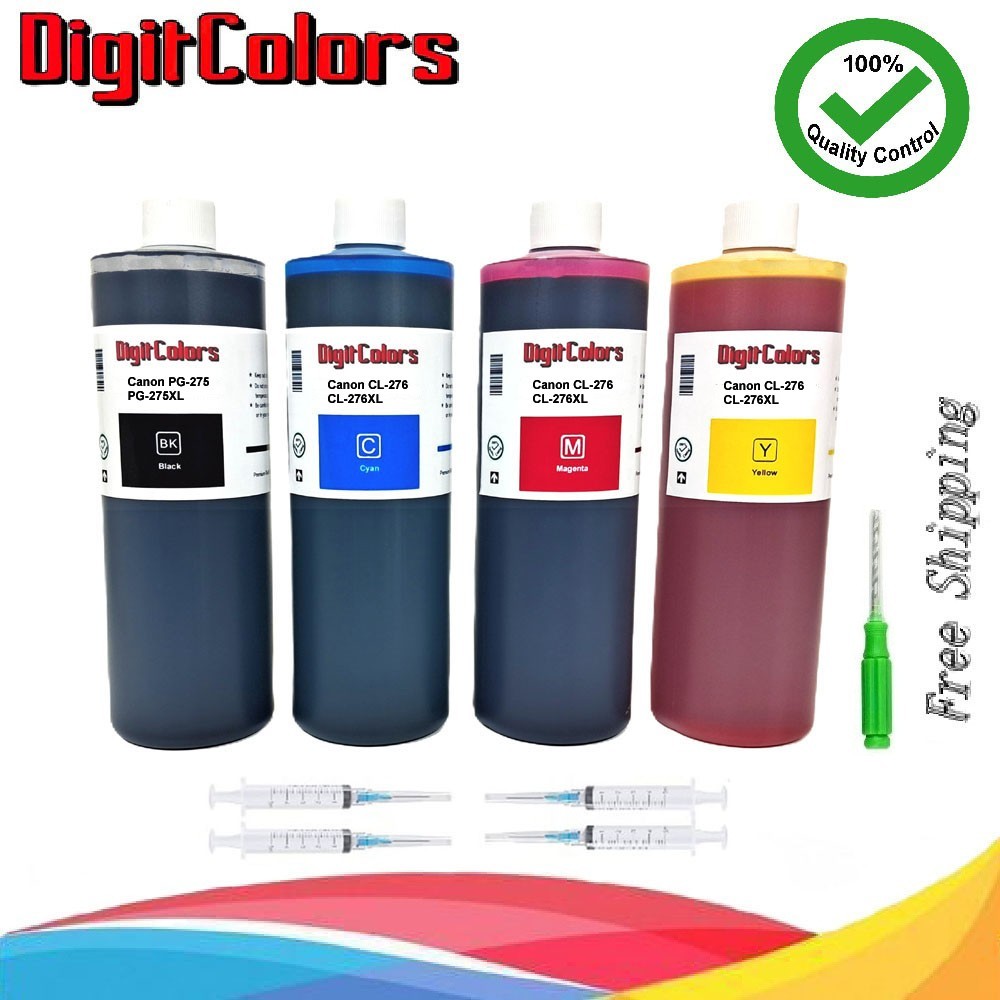 500ml Ink Cartridge Refill Kit bottles For Canon PG-275 CL-276 PG-275XL CL-276XL