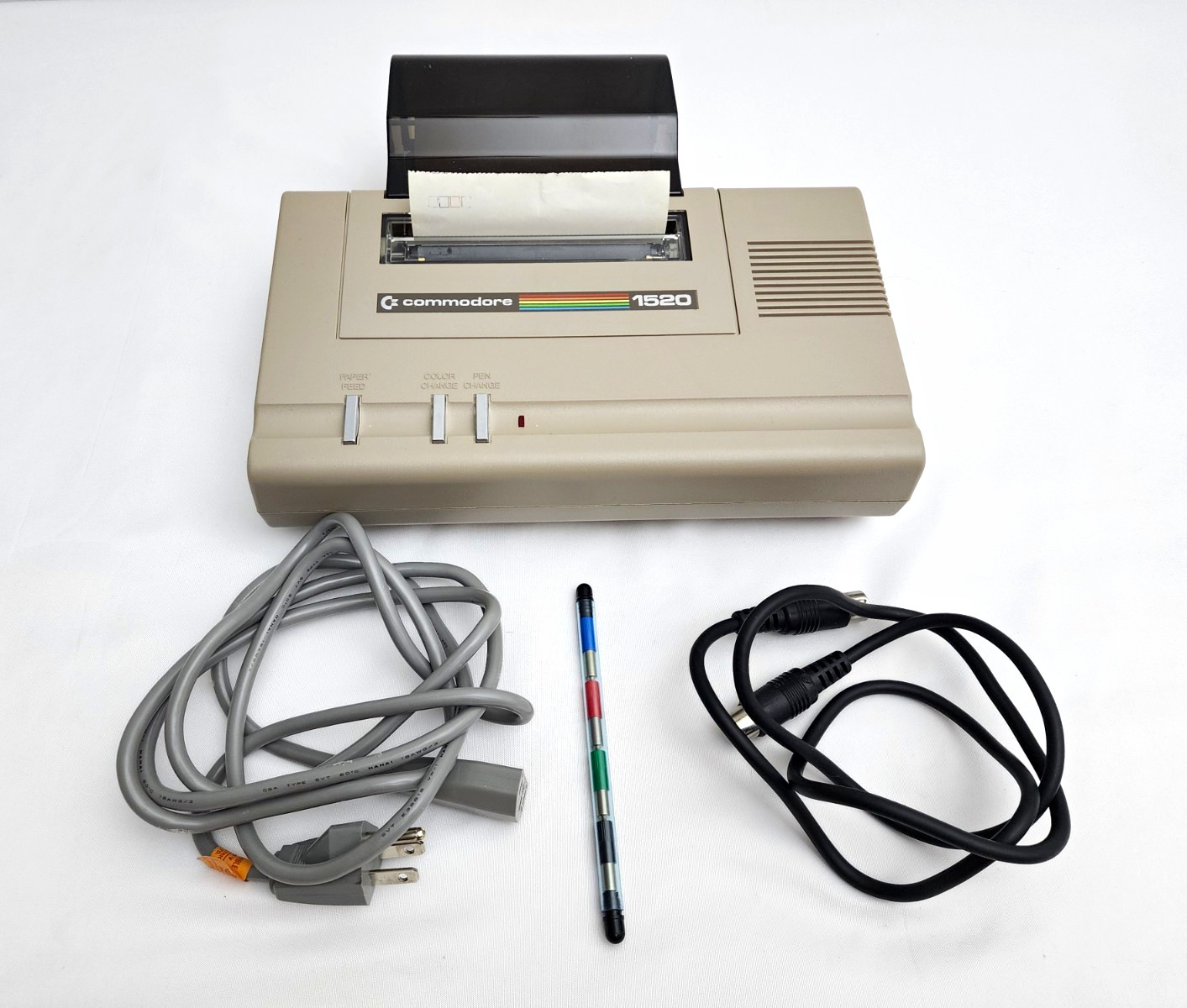 Commodore VIC-1520 1520 Color Dot Matrix Printer Plotter, Serial, Portable