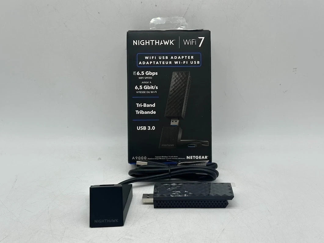 NETGEAR Nighthawk WiFi 7 USB 3.0 Adapter (A9000) – BE6500
