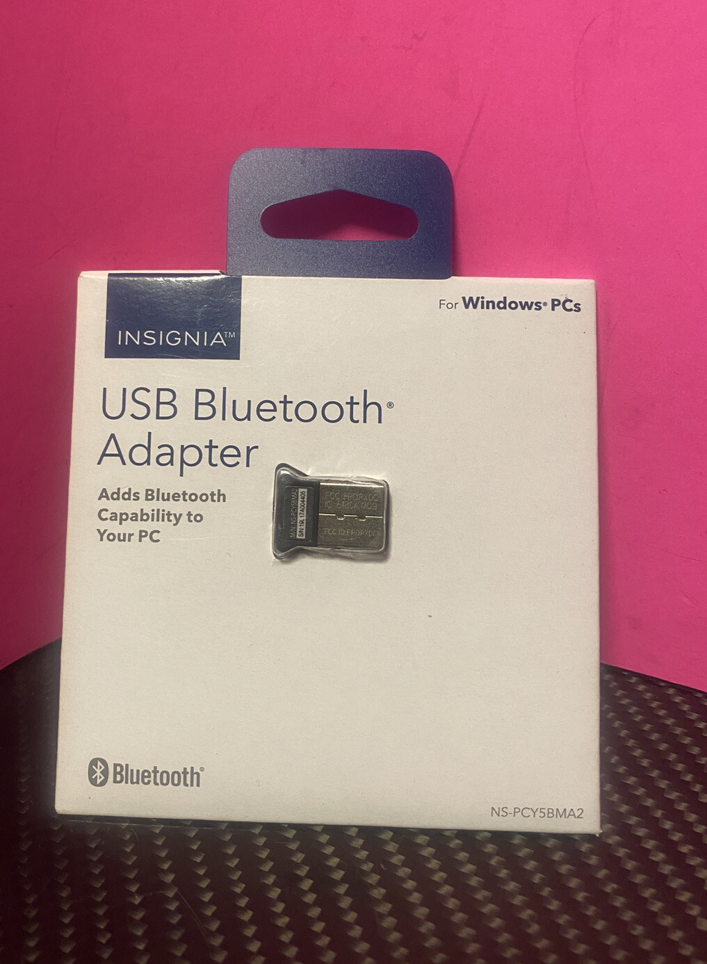 Insignia- Bluetooth 4.0 USB Adapter NS-PCY5BMA2 Adds Bluetooth To PC Exc Cond 
