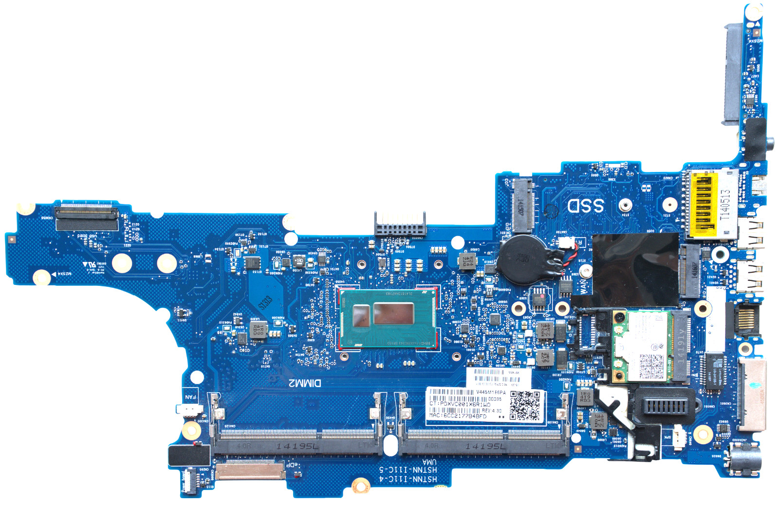 730803-601 For HP EliteBook 840 G1 i5-4300U 1.9GHz 6050A2560201 Motherboard
