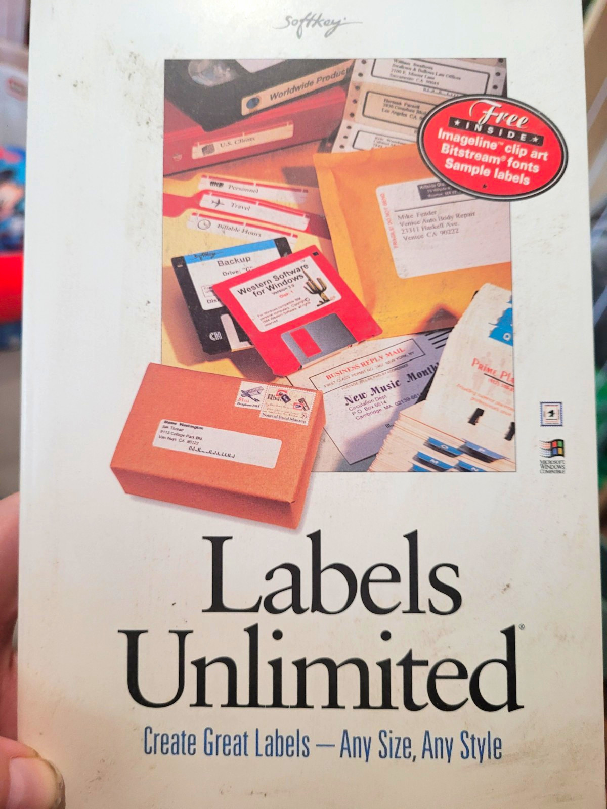 SoftKey Labels Unlimited Instruction Book