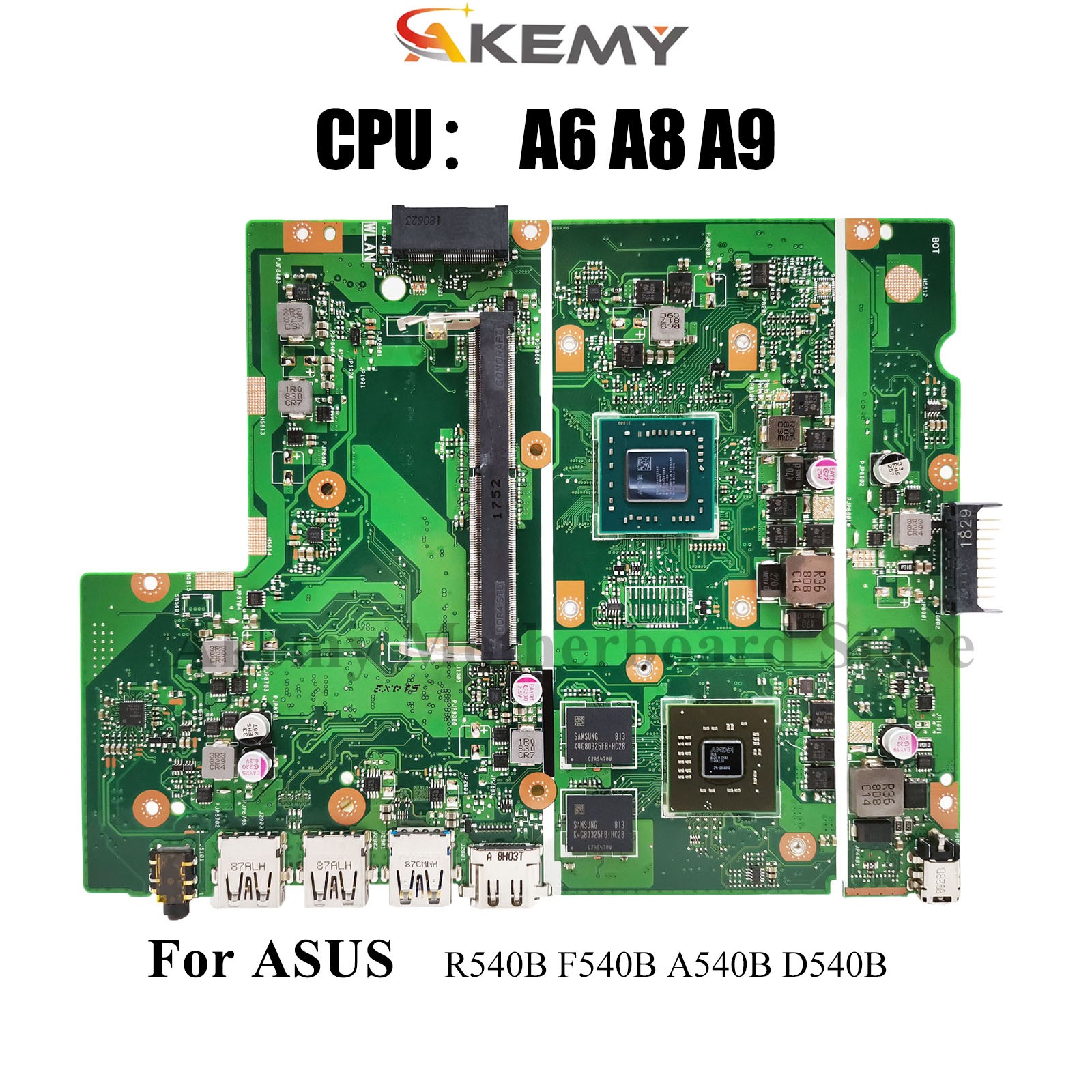 X540BP Laptop Motherboard For ASUS A540B F540B X540B D540B R540B Mainboard