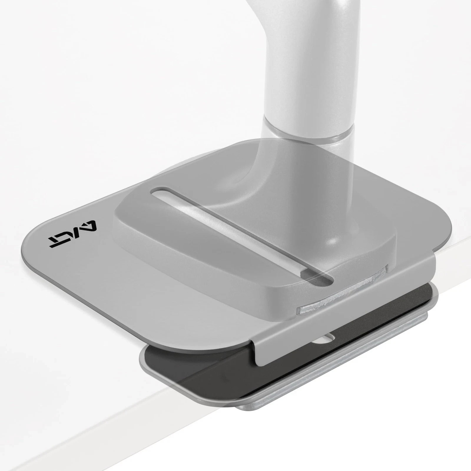 Adjustable Reinforcement Plate Bracket Mount for Fragile Tabletop Monitor GREY