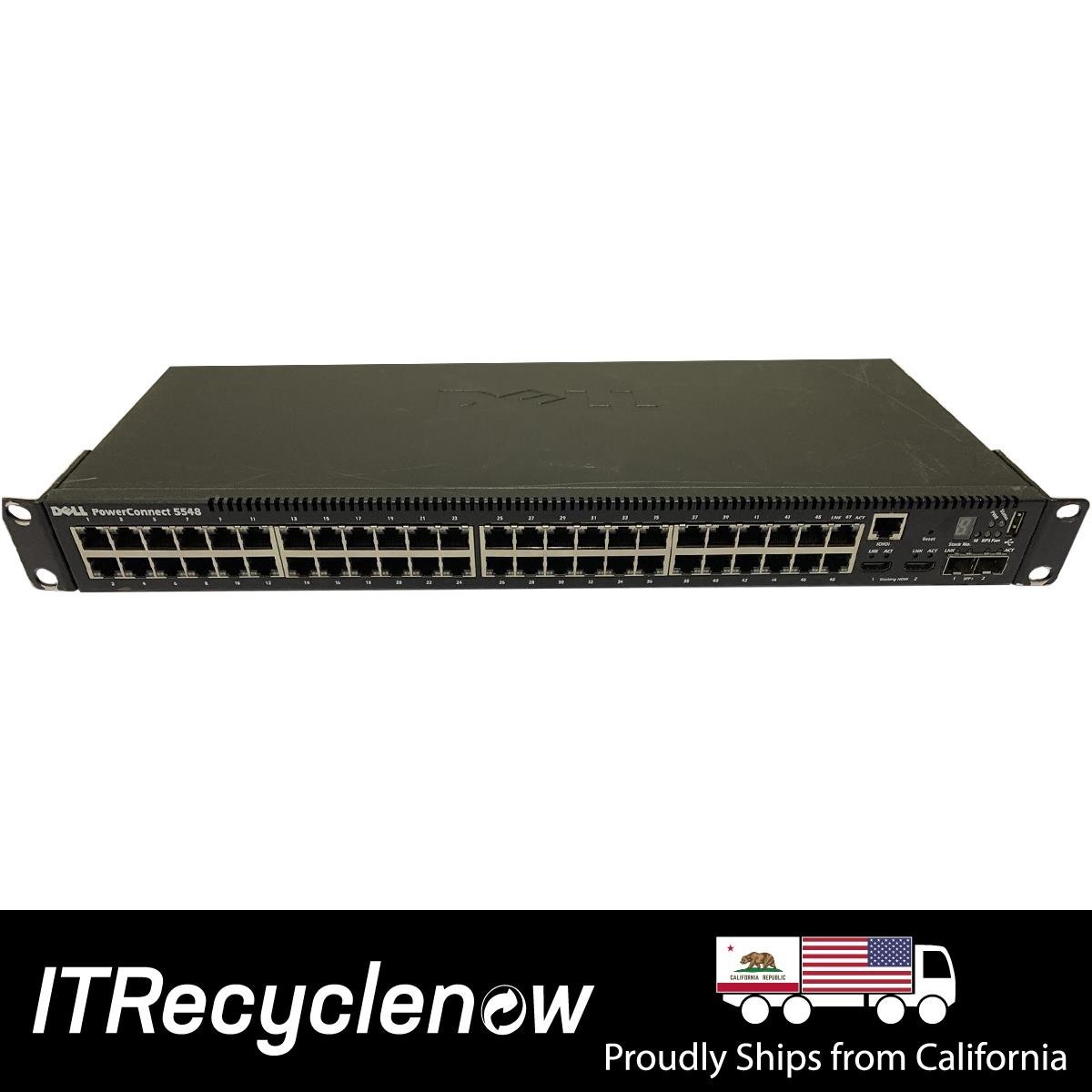 48-Port Gigabit RJ-45 Dell PowerConnect 5548 Managed Switch Layer 3 | 2x SFP