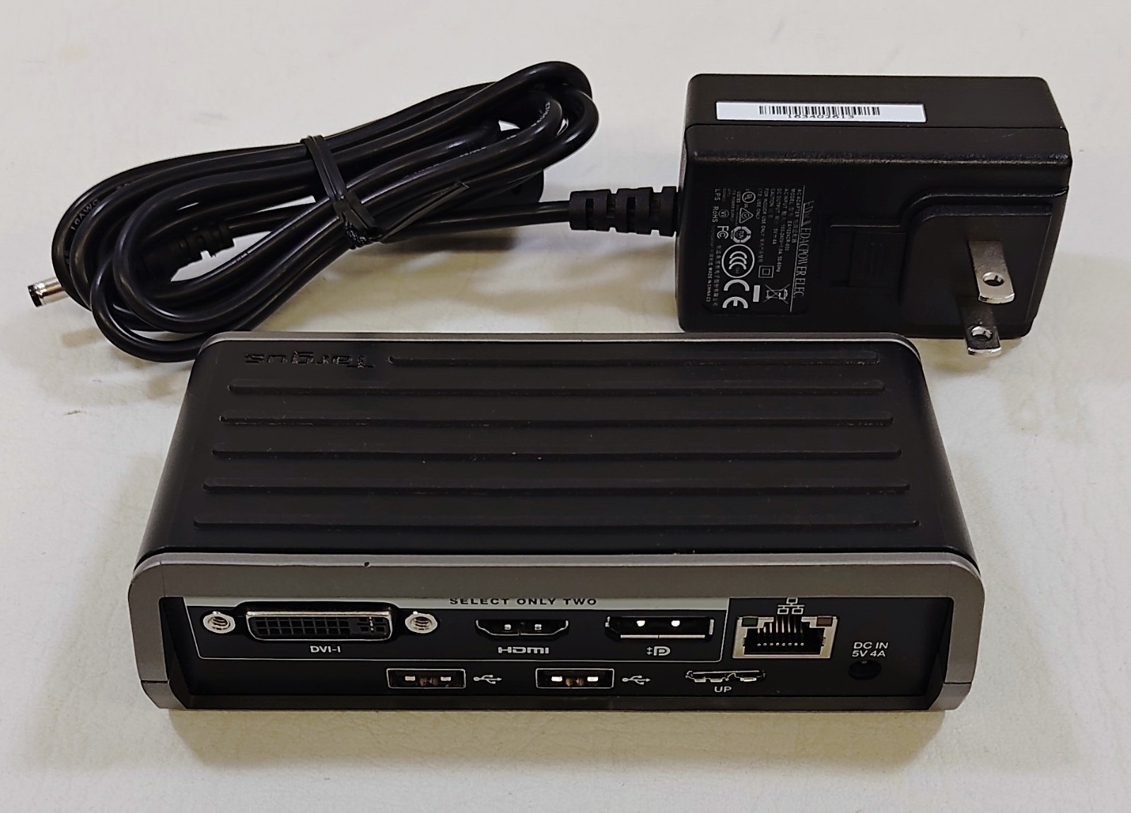 Targus Universal USB 3.0 Dual Video Docking Station DOCK120 w/ Power AC - Tested