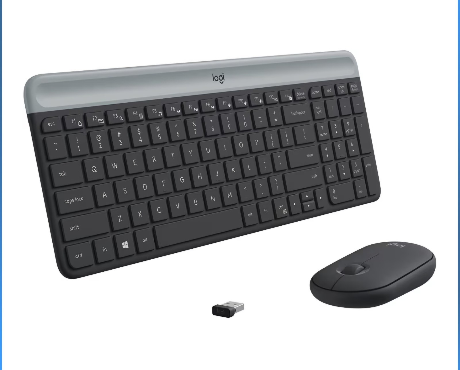 Logitech MK470 Slim Wireless Keyboard & Mouse Combo Graphite