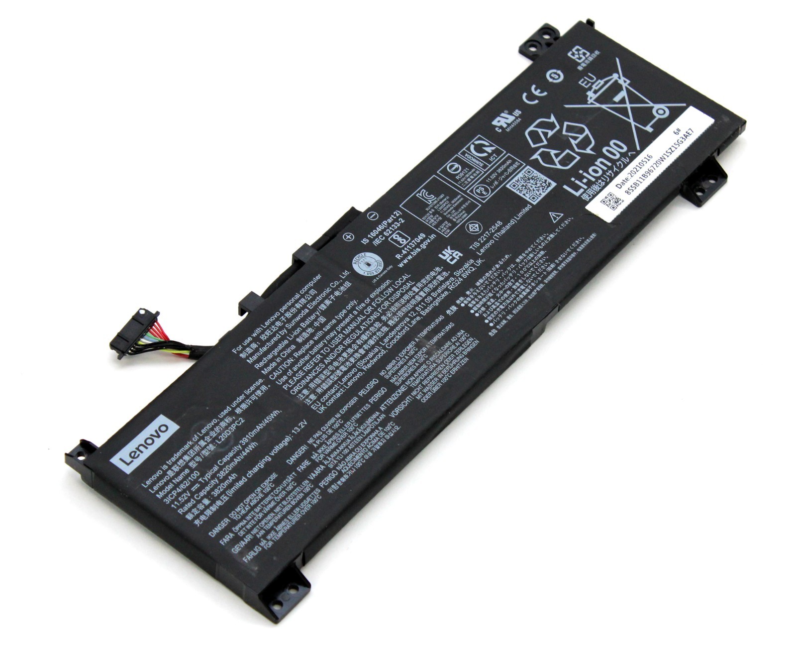 Lenovo IDEAPAD 3-15IHU6 Genuine Battery 11.52V 45Wh L20D3PC2