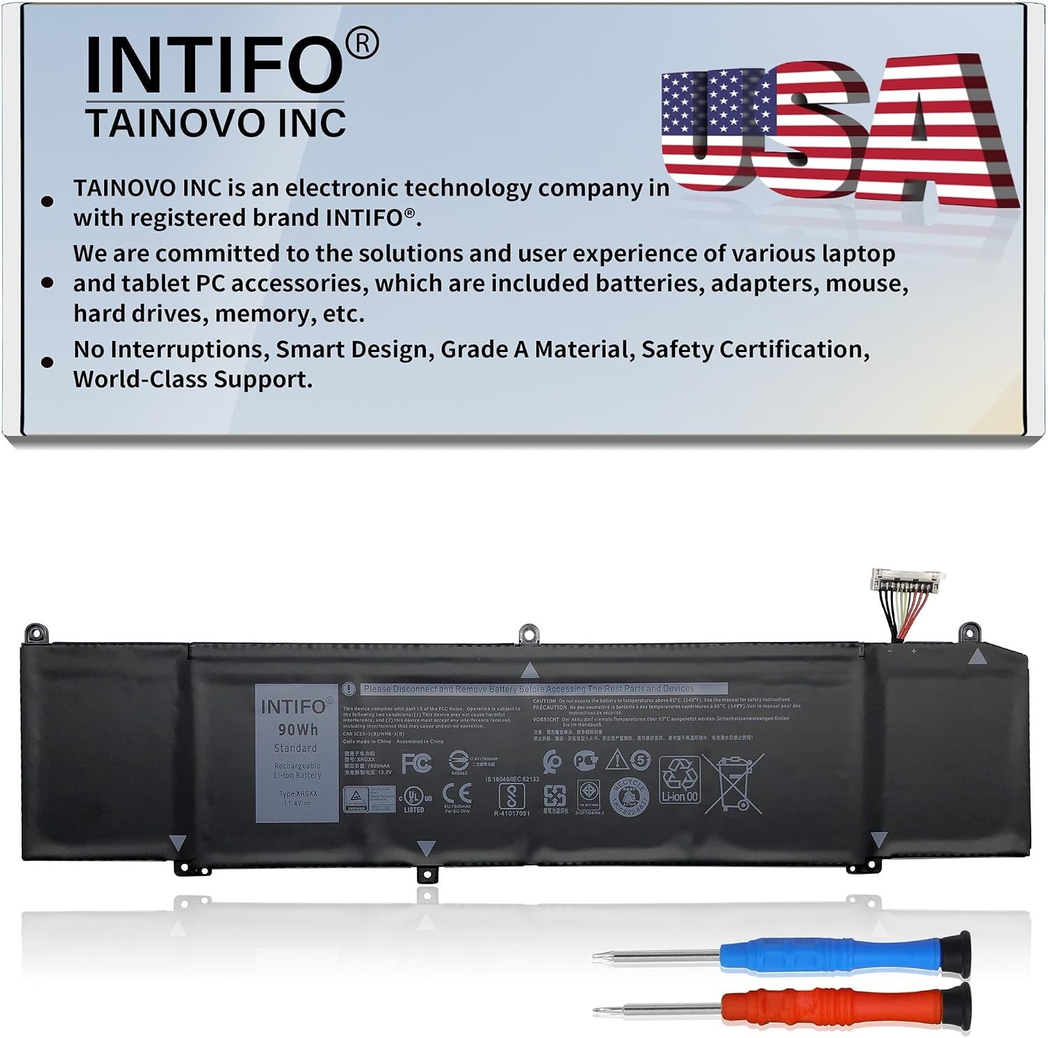 90Wh XRGXX Laptop Battery Compatible with Dell Alienware 2018 Year Orion M15