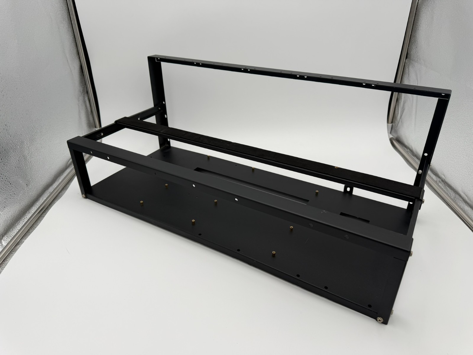 ENWEGEY 8-GPU Steel Mining Rig Open Air Frame Chassis - Complete Kit