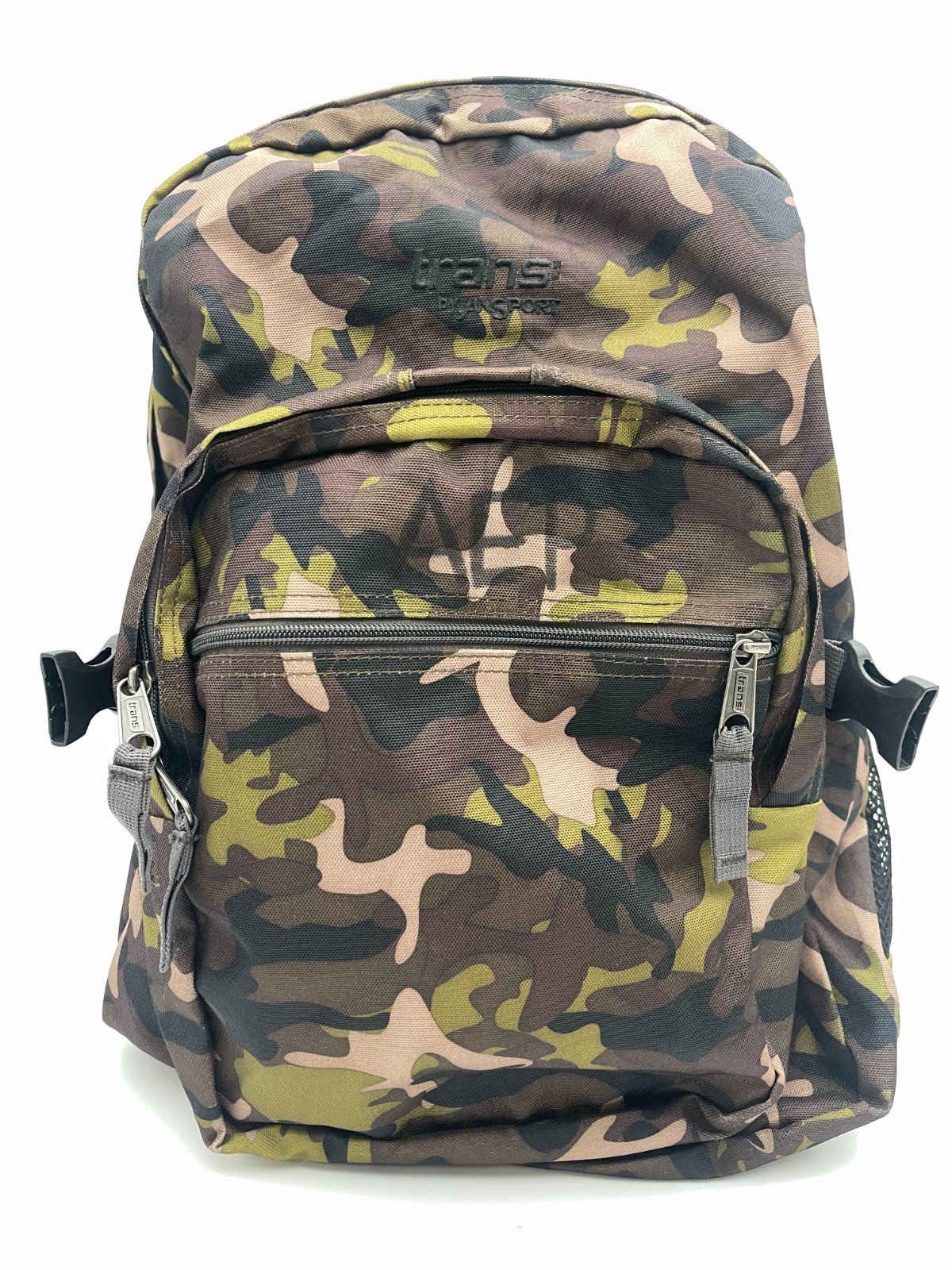 Jansport Trans Camouflage Backpack Adjustable Strap Pockets School Carry On