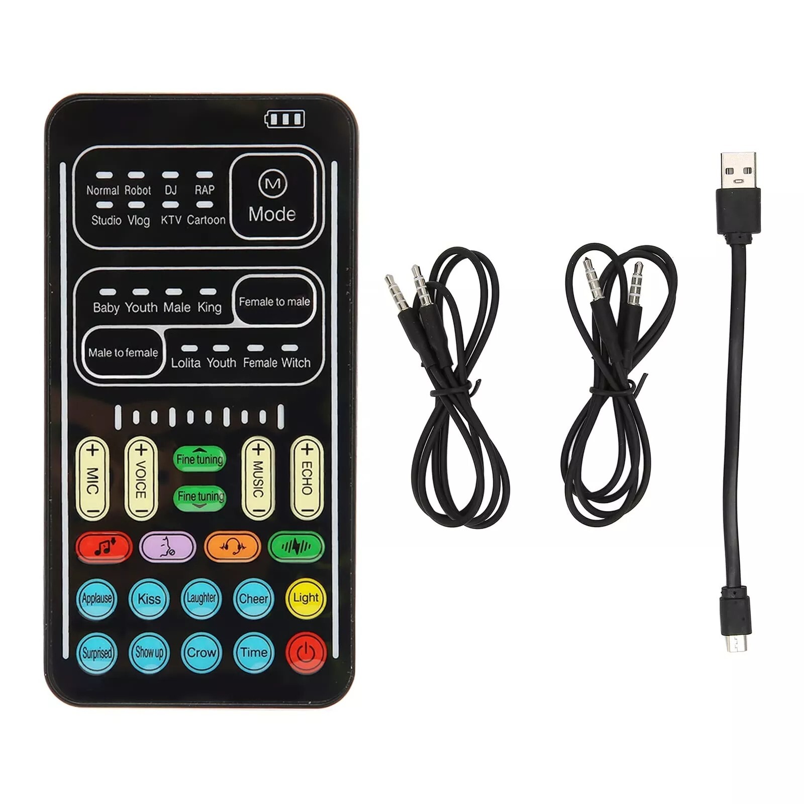 Voice Changer, Portable Mini Gaming Voice Disguiser Modulator, for PS4 PS5 Mobil