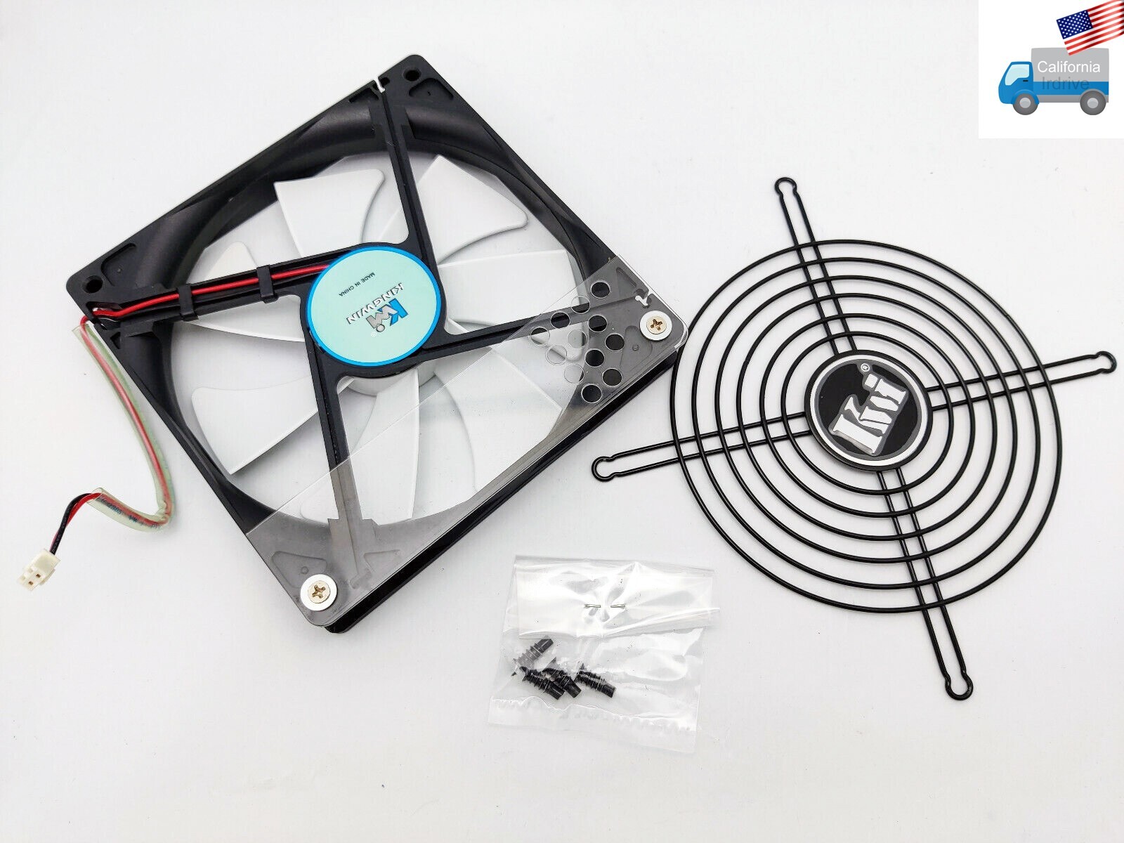 140mm Power Supply fan/grill/screw kit for KINGWIN Lazer Platinum Series LZP-550