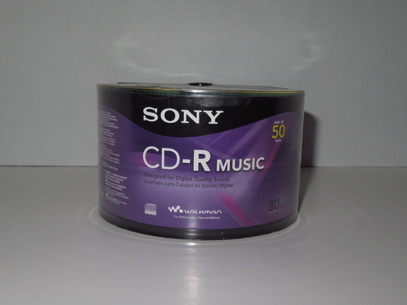 Sony CD-R Music 50 Pack 80 Minute Blank Recordable 50 Discs NEW FACTORY SEALED 