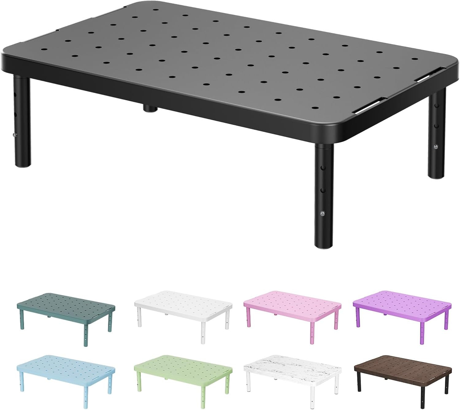 WALI Computer Monitor Stand for Desk, Adjustable Laptop Riser, up to 44 Lbs