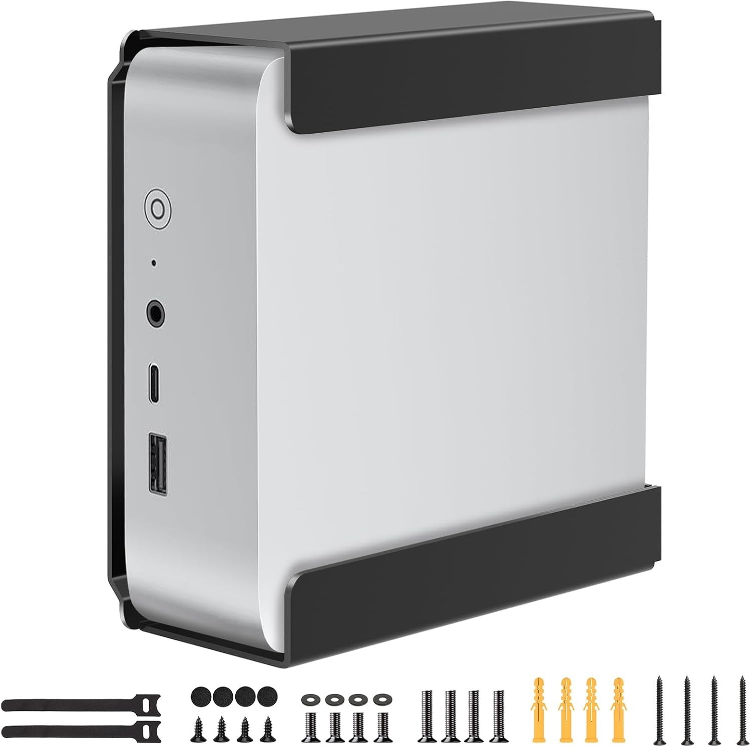 Rust-Resistant Mini PC Mount for Beelink Devices - Wall & Under Desk Solution